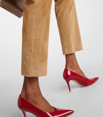Pantaloni regular Coleman in suede | Joseph