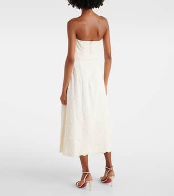 Abito midi in cady con ricamo | Elie Saab
