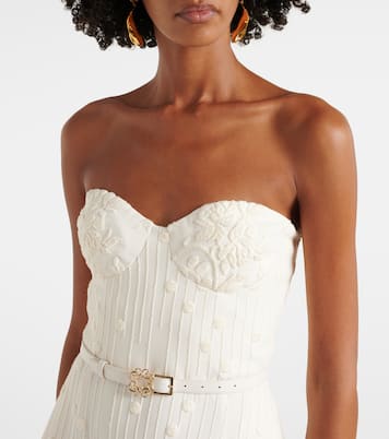 Abito midi in cady con ricamo | Elie Saab