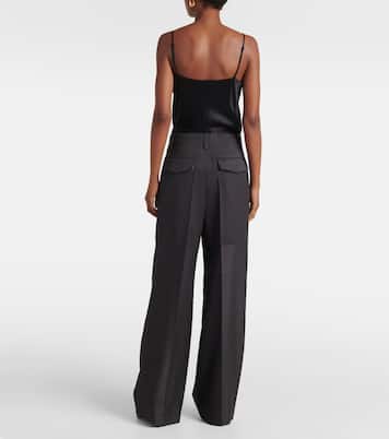 Weite Hose aus Wolle | Victoria Beckham