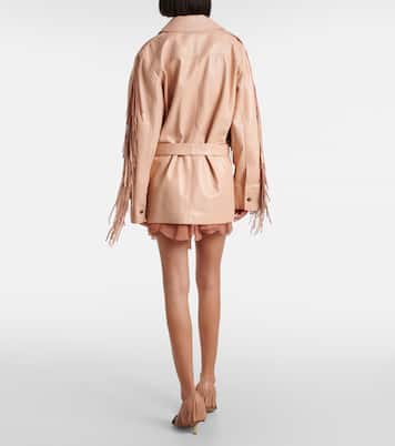 Giacca in pelle con frange | Chloé