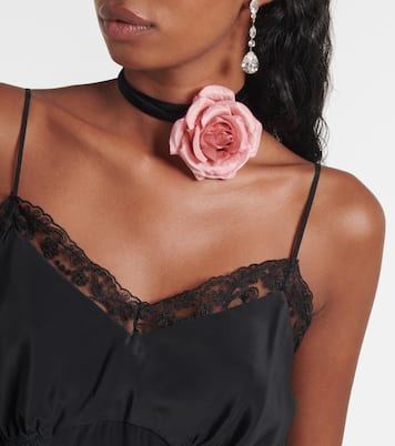 Floral-appliqué headband | Jennifer Behr