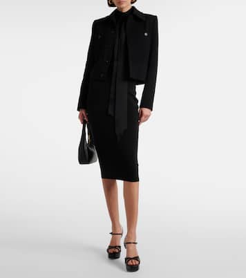 Sandali Debbie 85 in pelle con platform | Saint Laurent