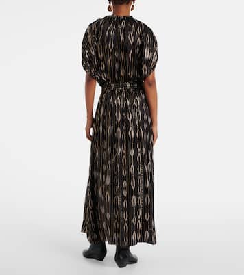 Gonna midi Samila a pieghe con stampa | Isabel Marant