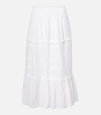 Jupe longue Diya en coton mélangé | Marant Etoile