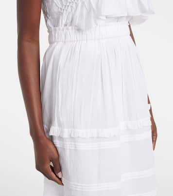 Jupe longue Diya en coton mélangé | Marant Etoile