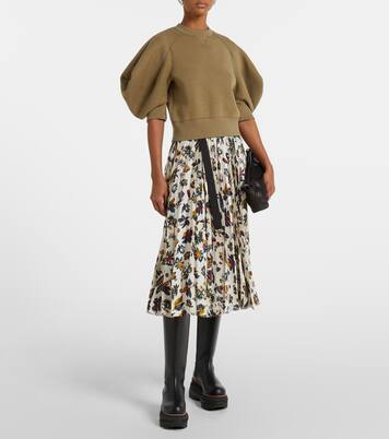 Top en jersey de mezcla de algodón | Sacai