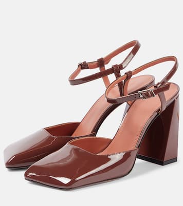 Escarpins Charlotte 95 en cuir verni | Amina Muaddi