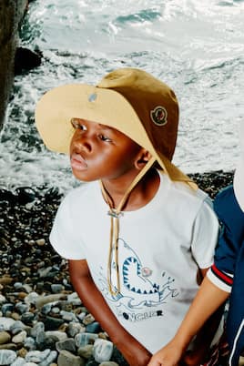 Camiseta en jersey de algodón con logo | Moncler Enfant