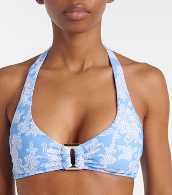 Top de bikini paisley con escote halter | Heidi Klein