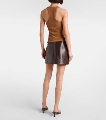 Tank top Scuba in mesh di cotone | Courrèges
