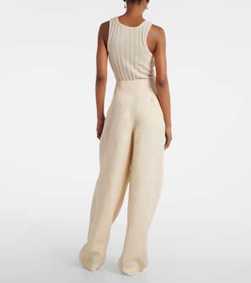 Pantaloni a gamba larga a vita alta | Stella McCartney