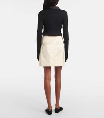 Minifalda de crepé de mezcla de algodón | Toteme