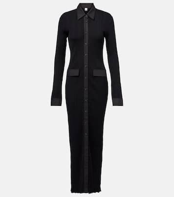 Hemdblusenkleid aus Rippstrick | Toteme