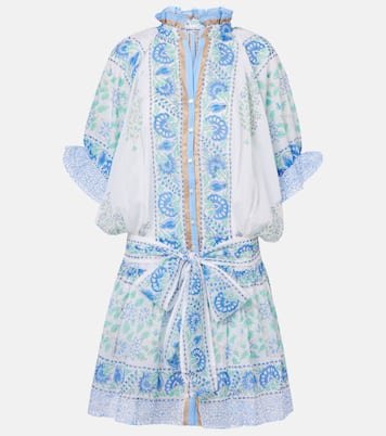 Miniabito in cotone con stampa paisley | Juliet Dunn