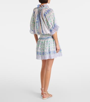 Miniabito in cotone con stampa paisley | Juliet Dunn