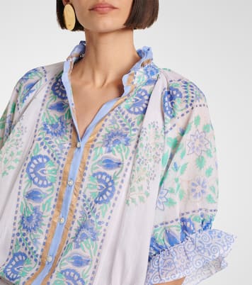 Miniabito in cotone con stampa paisley | Juliet Dunn