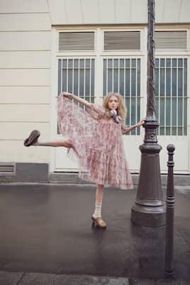 Paola toile de jouy tulle dress | C'era Una Volta