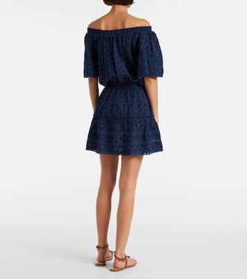 Micha broderie anglaise cotton minidress | Melissa Odabash