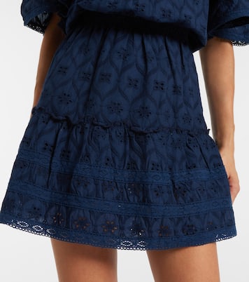 Micha broderie anglaise cotton minidress | Melissa Odabash