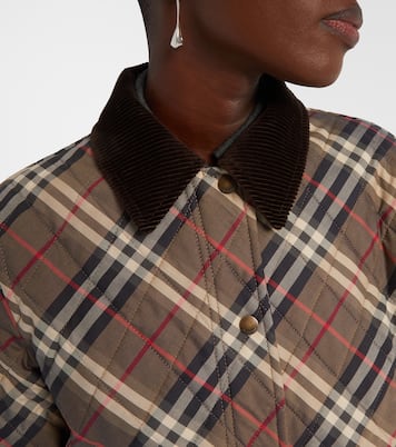 Burberry Check quilted cotton jacket | Burberry