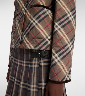 Burberry Check quilted cotton jacket | Burberry