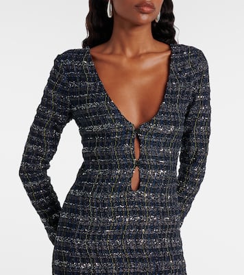 Cutout knitted tweed maxi dress | Missoni