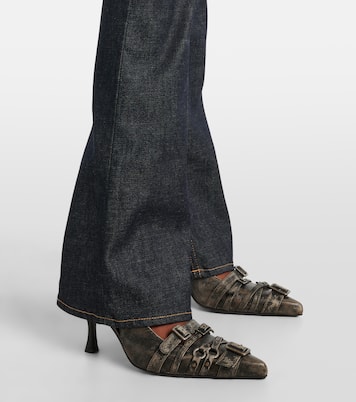 High-Rise-Schlaghose aus einem Baumwollgemisch | Acne Studios