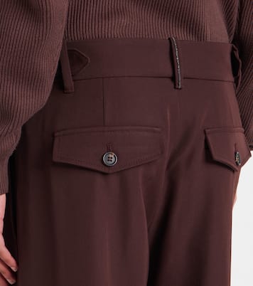 Gerade Hose aus Wolle und Baumwolle | Brunello Cucinelli