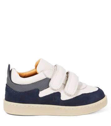 Kesio suede-trimmed leather sneakers | Donsje