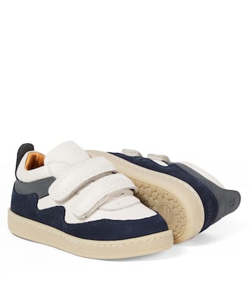 Kesio suede-trimmed leather sneakers | Donsje