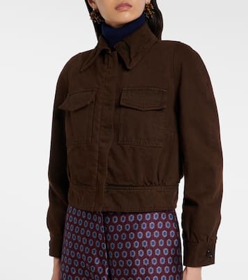 Veste raccourcie en denim | Dries Van Noten