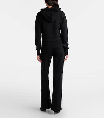 Felpa con cappuccio e zip in jersey di misto cotone | Coperni
