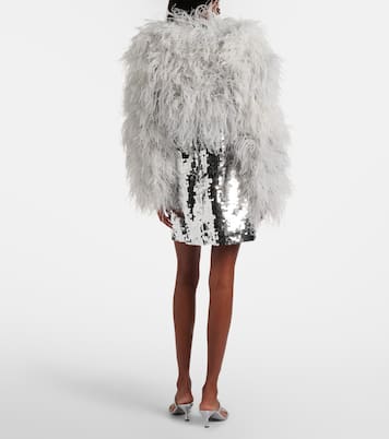 Chaqueta cropped con plumas | Dolce&Gabbana