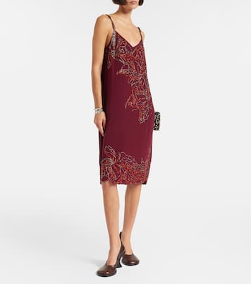 Beaded silk slip dress | Dries Van Noten