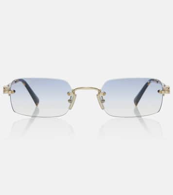 Logo rectangular sunglasses | Miu Miu