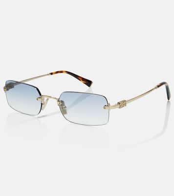 Logo rectangular sunglasses | Miu Miu