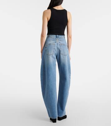 High-Rise Barrel Jeans | Alaïa