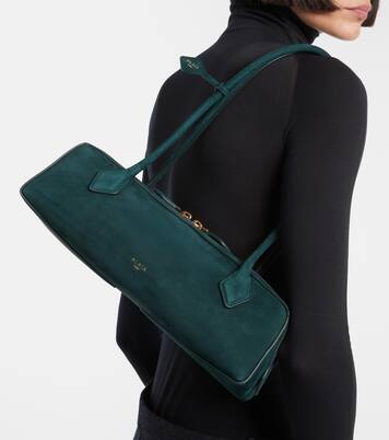 Le Teckel Medium suede shoulder bag | Alaïa