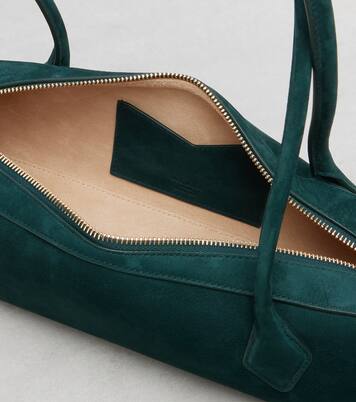 Le Teckel Medium suede shoulder bag | Alaïa