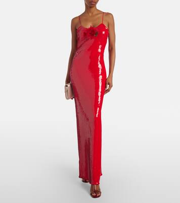 Robe mit Pailletten | Rodarte