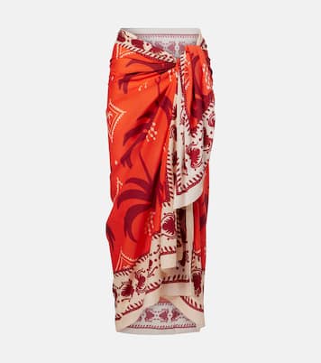 Dance Of printed cotton beach cover-up | Johanna Ortiz