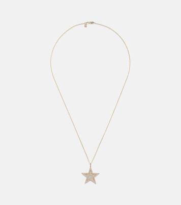 Icon Wallpaper Star 14kt gold pendant necklace with diamonds | Sydney Evan