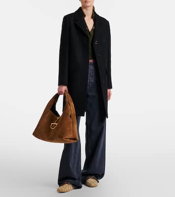 Double G 시어링 라이닝 스웨이드 로퍼 | Gucci