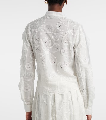 Embroidered tie-neck blouse | Elie Saab