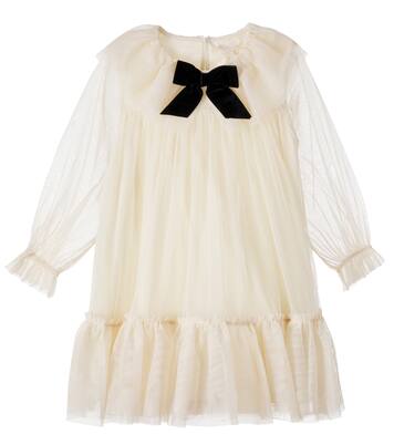 Bow-detail tulle dress | Konges Sløjd
