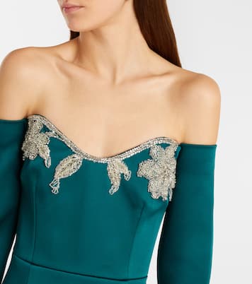 Ellerie embellished off-shoulder gown | Rebecca Vallance