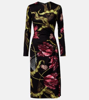 Floral jersey midi dress | Erdem