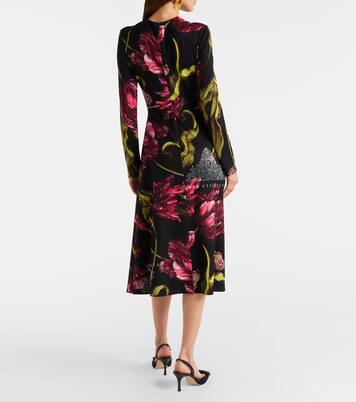 Floral jersey midi dress | Erdem