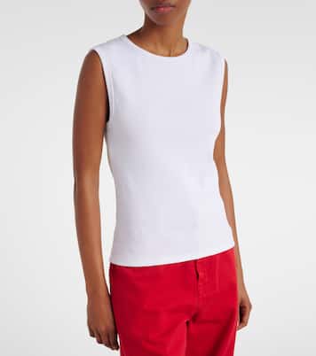 Tank top acanalado en mezcla de algodón | Róhe